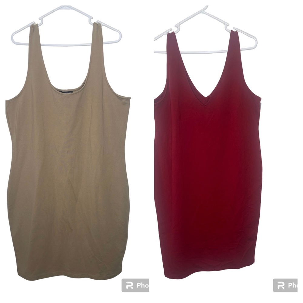 Two Forever 21+ Tank Bodycon Dresses Sz 3X NWT